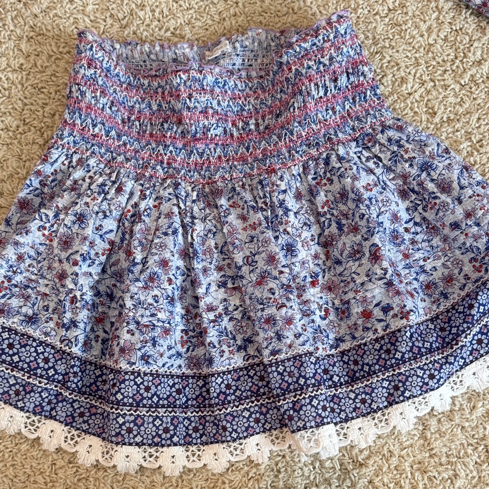 Poupette St. Barth Blue and Purple Skirt Set - Picture 2 of 6